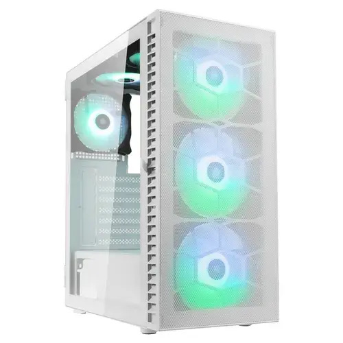Carcasa Kolink Observatory HF Mesh ARGB White, Middle Tower, Tempered glass (Alb)