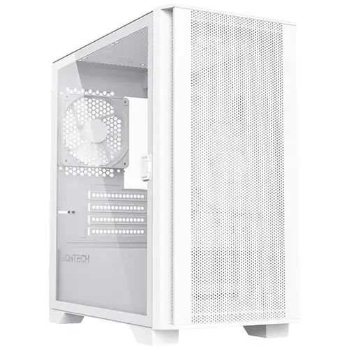 Carcasa Montech AIR 100 Lite, fara sursa, mesh, tempered glass (Alb)