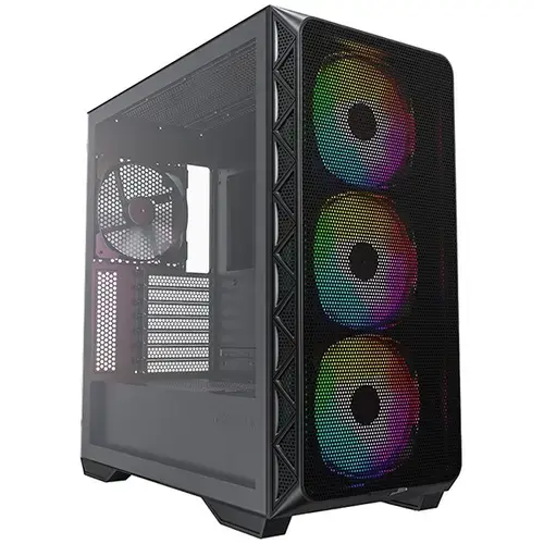 Carcasa Montech AIR 903 Max, fara sursa, mesh, tempered glass, ARGB (Negru)