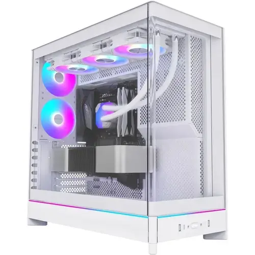 Carcasa Montech HS02 Pro, Middle Tower, Fara sursa (Alb)