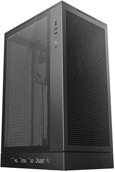 Carcasa PC DeepCool CH270 BK R-CH270-BKNDM0-G-1, Micro ATX, Sticla Temperata, 2x USB 3.0, 1x USB Type-C, 4 sloturi expansiune (Negru)