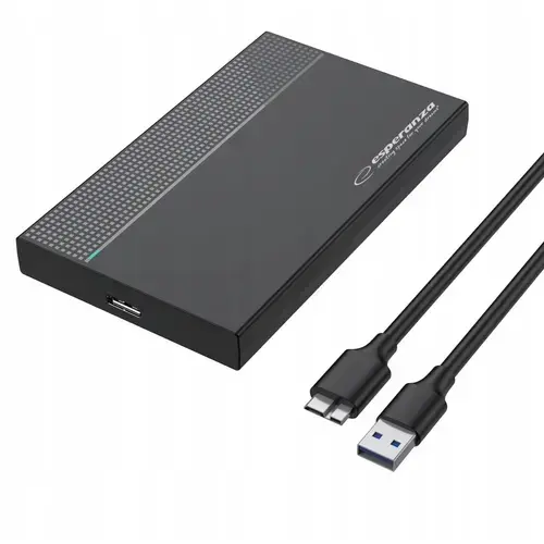 Carcasa pentru HDD/SSD Extern Esperanza EBA102, USB 3.0, 2.5inch (Negru)
