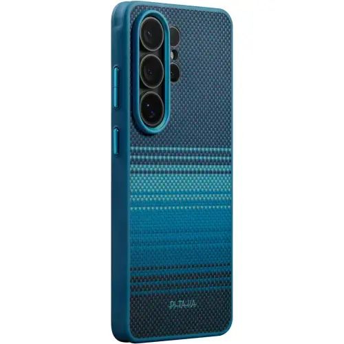 Carcasa Pitaka Cairn cu MagSafe pentru Samsung Galaxy S26 Ultra, Aramid (Albastru)