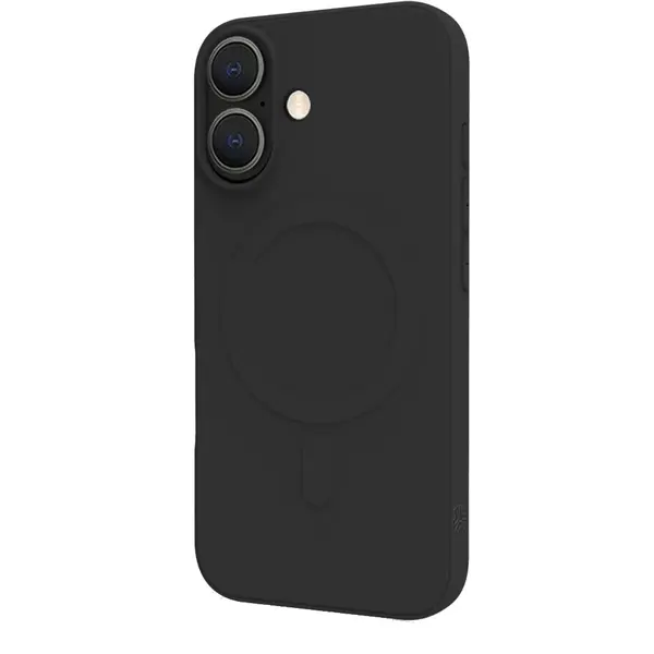 Carcasa protectie Celly Silicon pentru iPhone 16 MagSafe, Negru