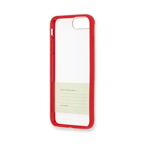 Carcasa rosie Hard Case Iphone 7 Plus Transparent Band | Moleskine