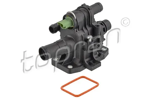 Carcasa termostat VOLVO C30, S40 II, S80 II, V50, V70 III; CITROEN BERLINGO, C3 I, C3 II, C4 GRAND PICASSO I, C4 I, C4 PICASSO I, C5 II, JUMPY, XSARA PICASSO; FIAT SCUDO; FORD C-MAX 1.6D dupa 2003