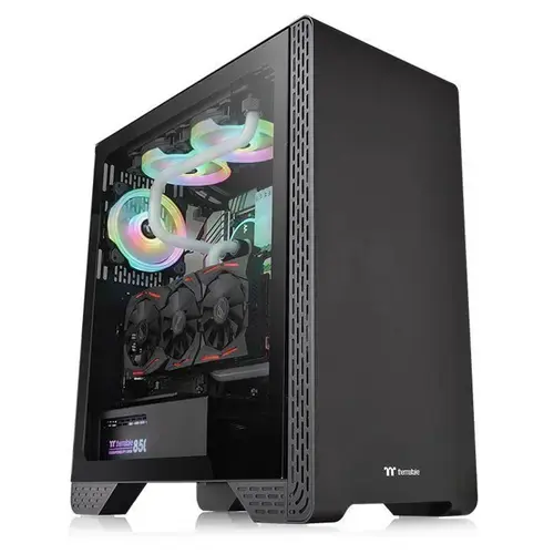 Carcasa Thermaltake S300, Mid Tower, Tempered Glass (Negru)