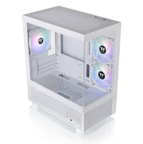 Carcasa Thermaltake View 170 TG, aRGB, Micro-Tower, fara sursa (Alb)
