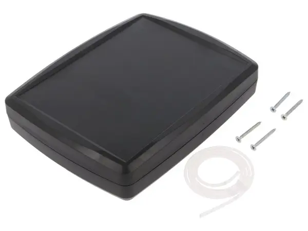 Carcasă: universală X:144mm Y:184mm Z:38mm ABS neagră IP65 Z-124H
