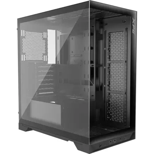 Carcasa XPG Invader X, Middle Tower, tempered glass (Negru)