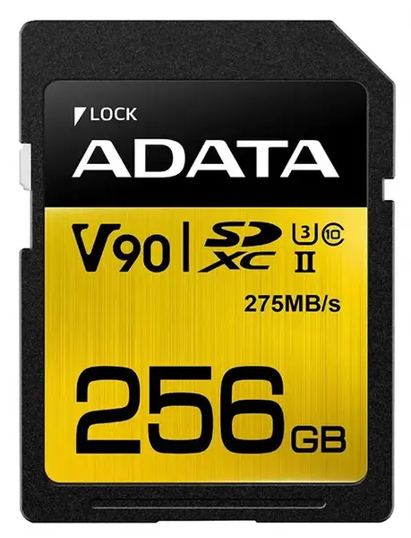 Card de memorie ADATA Premier Pro, 256GB, SDXC, UHS-II, U3, Clasa 10