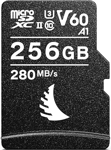 Card de memorie Angelbird - AV PRO V60, 256GB, MicroSDXC, C10 + adaptor