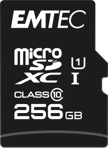 Card de memorie Emtec Elite Gold, 256GB, microSDXC, UHS-I U1, Adaptor SD inclus