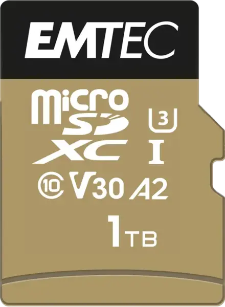 Card de memorie Emtec SpeedIN Pro, 1TB, microSDXC, V30, A2, 4K, Adaptor SD inclus