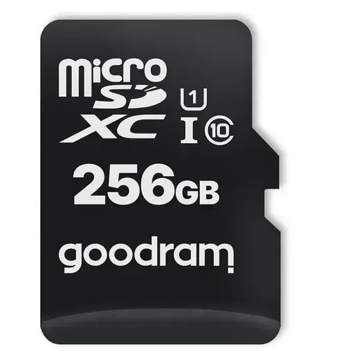 Card de memorie Goodram microSDXC, 256GB, Clasa 10, UHS-I, Adaptor SD