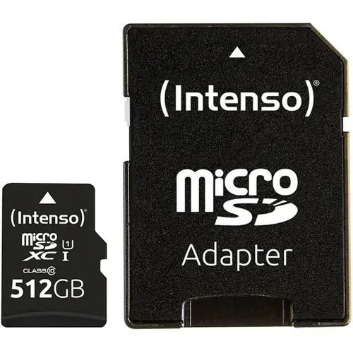 Card de memorie Intenso Performance, microSDXC, 512GB, UHS-I U1