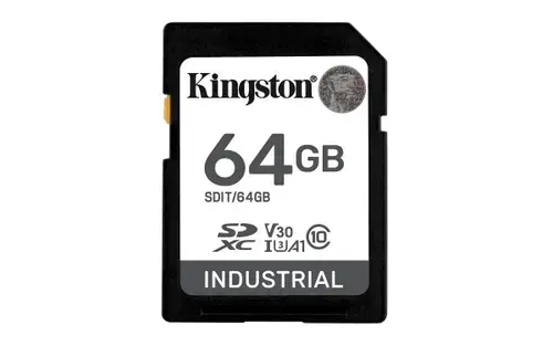 Card de memorie Kingston Industrial SDIT/64GB, 64GB SDXC, UHS-I U3