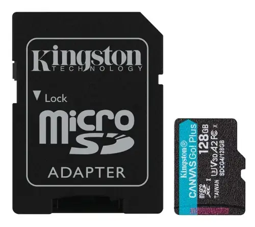 Card de memorie KINGSTON SDCG4/128GB, microSDXC + Adaptor SD