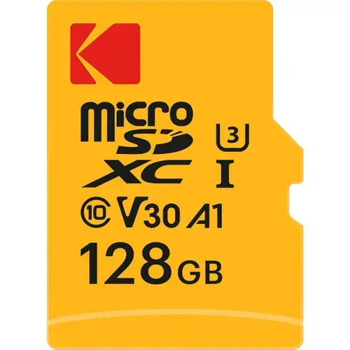 Card de memorie Kodak Premium Performance, 128GB, Clasa 10, microSDXC, adaptor