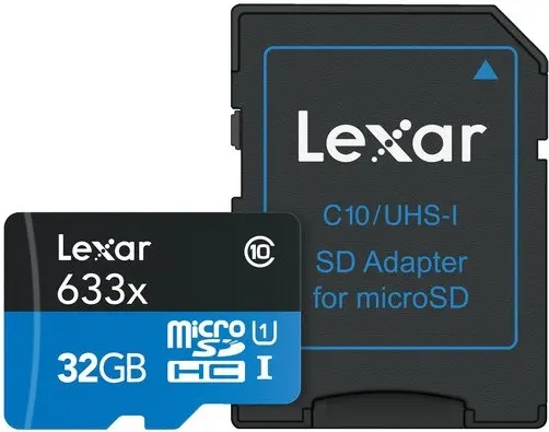 Card de memorie Lexar - microSDHC, 32GB, Class 10, UHS-I, albastru