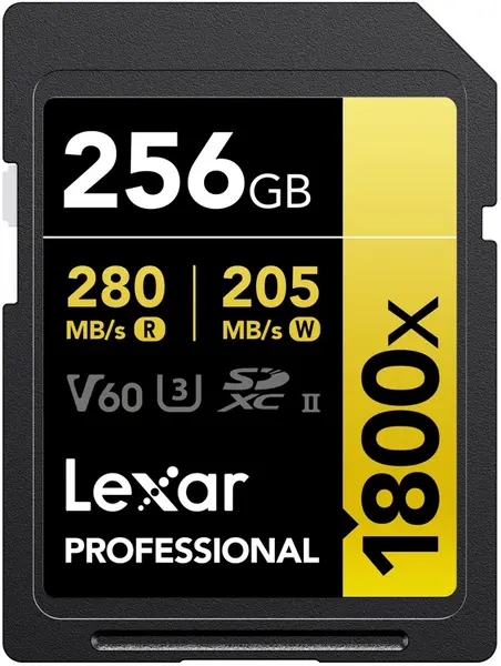 Card de memorie Lexar - Professional Gold, 256GB, SDXC, Class10
