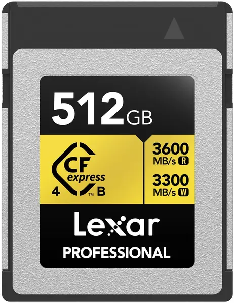 Card de memorie Lexar - Professional Gold, 512GB, CFexpress 4.0 Type B