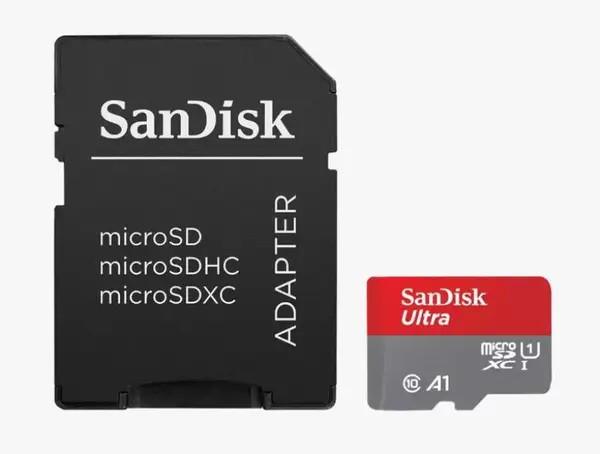 Card de Memorie Micro 64GB, clasa 10, include adaptor SD - SanDisk SDSQUAB-064G-GN6MA