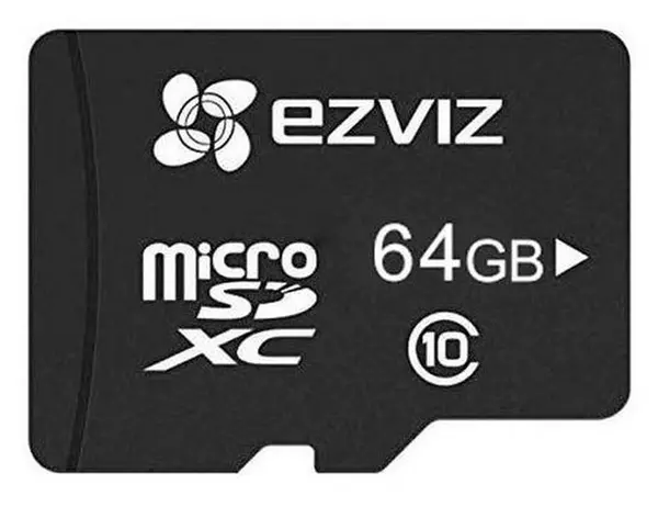 Card de memorie Micro SD 64GB Clasa 10/U3/V10, 90 MB/s citire, EZVIZ CS-CMT-CARDT64G-D