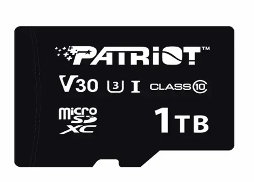 Card de memorie Patriot VX Series, 1TB, microSDXC, UHS-I U3, Clasa 10