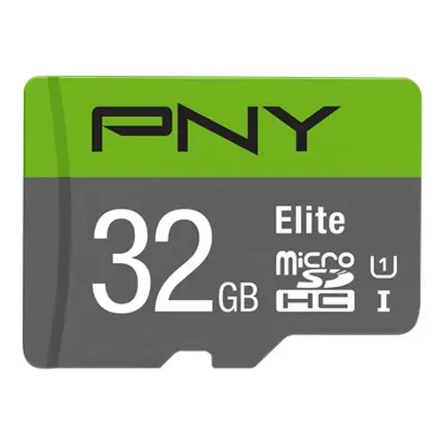 Card de memorie PNY Elite, 32GB, microSDHC, Clasa 10, A1, UHS-I U1, V10, Adaptor SD inclus