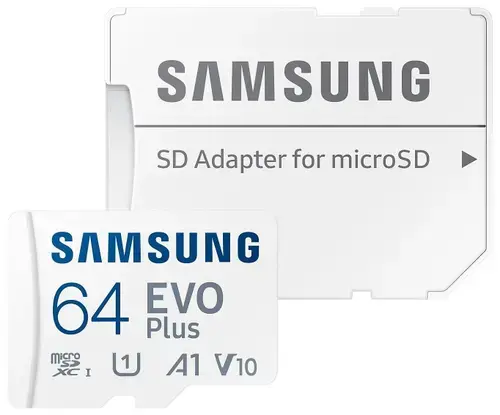 Card de memorie Samsung EVO Plus 2023, 64GB, microSDXC, UHS-I U1, V10, A1, Adaptor SD Inclus