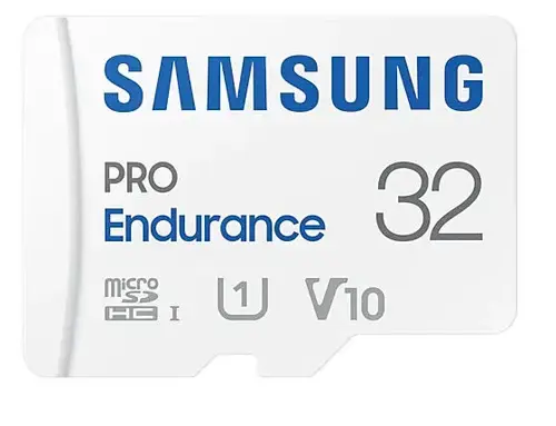 Card de memorie SAMSUNG PRO Endurance MB-MJ32KA/EU, microSDHC, 32GB, UHS-I U1, V10, Clasa 10 + Adaptor SD