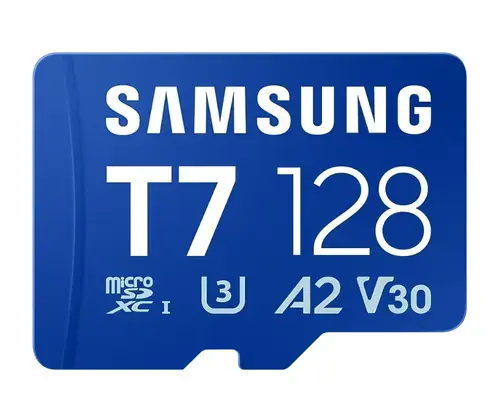 Card de memorie SAMSUNG T7 MB-MB128T/WW, 128GB, microSDXC, U3, A2, V30