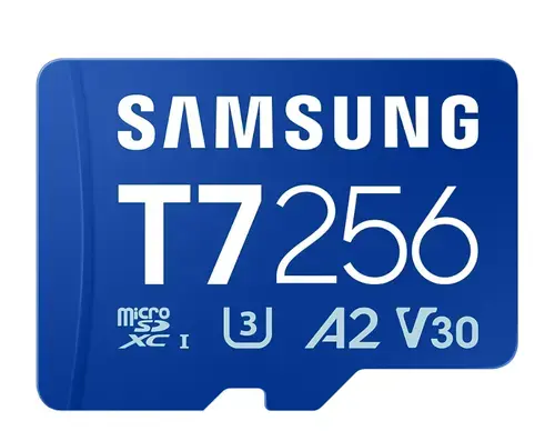 Card de memorie SAMSUNG T7 MB-MB256T/WW, 256GB, microSDXC, U3, A2, V30