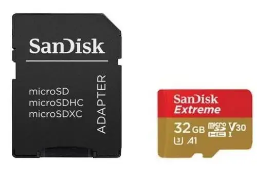 Card de memorie SanDisk Extreme MicroSDHC, 32 GB, UHS-I U3, V30 + Adaptor SD