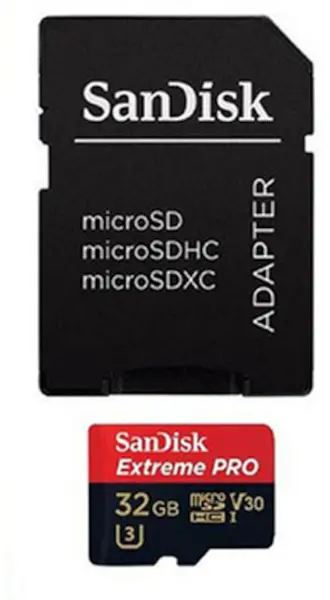 Card de memorie SanDisk - Extreme Pro, 32GB, microSDHC + adapter+ Rescue Pro Deluxe 100MB