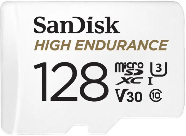 Card de memorie SanDisk - High Endurance, 128GB, microSDXC, Class10 + adaptor
