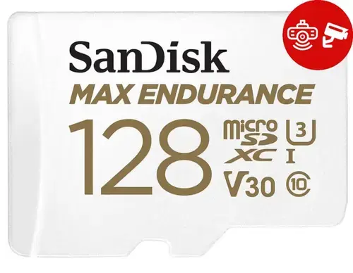 Card de memorie Sandisk MAX Endurance microSDXC, 128GB, Clasa 10, UHS-I U3, Adaptor SD