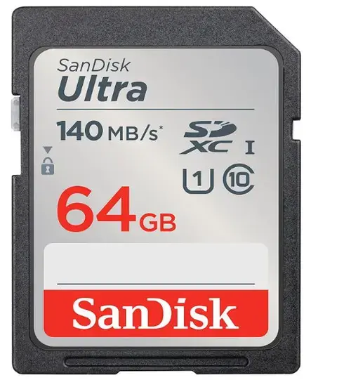 Card de memorie SanDisk Ultra SDSDUNB-064G-GN6IN, SDXC, 64 GB, UHS-I U1, Clasa 10
