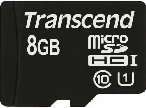 Card de memorie Transcend, microSDHC, 8GB, UHS-I, 600x