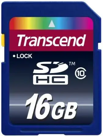 Card de memorie Transcend SDHC, 16GB, Clasa 10, pana la 10 MB/s