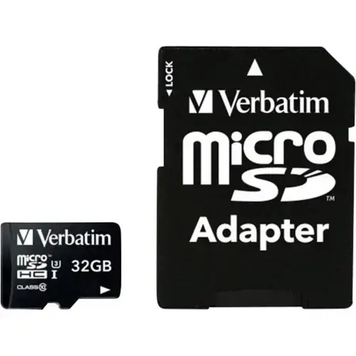 Card de memorie Verbatim PRO 47041, 32GB, microSDHC, Clasa 10 + Adaptor SD