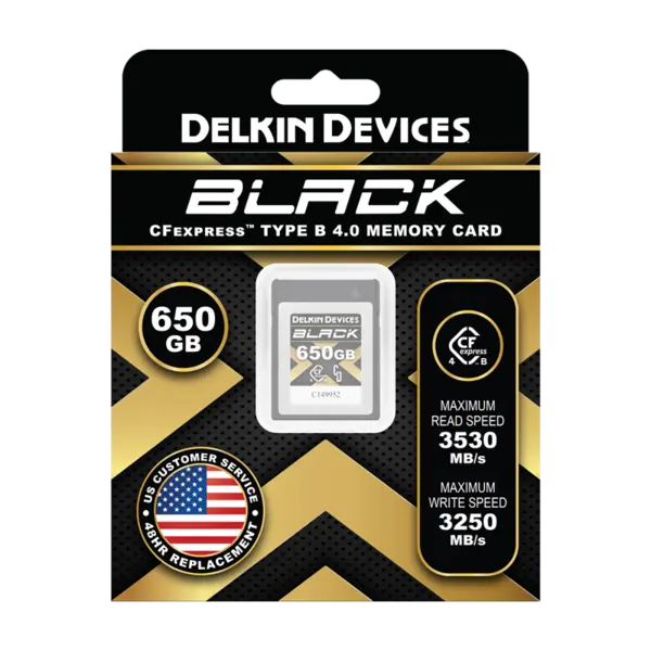 Card memorie, Delkin CFexpress BLACK R3530/W3250 (4.0) 650GB