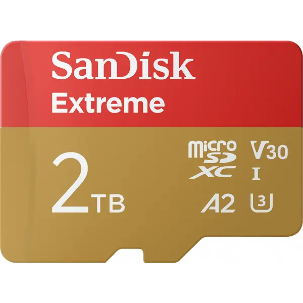 Card Memorie microSDXC SanDisk Extreme, 2TB, Clasa 10 / UHS-1 U3 SDSQXAV-2T00-GN6MN