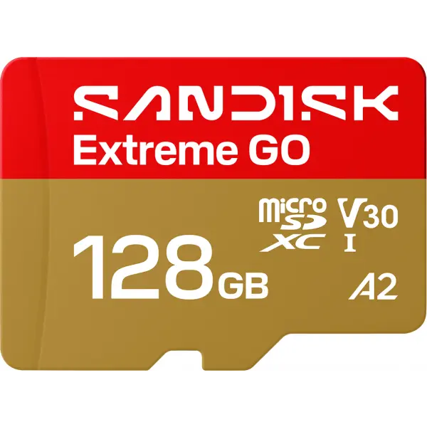 Card Memorie microSDXC SanDisk Extreme GO Android A2, 128Gb, Clasa 10 / UHS-1 U1 SDSQXGN-128G-GN6MN