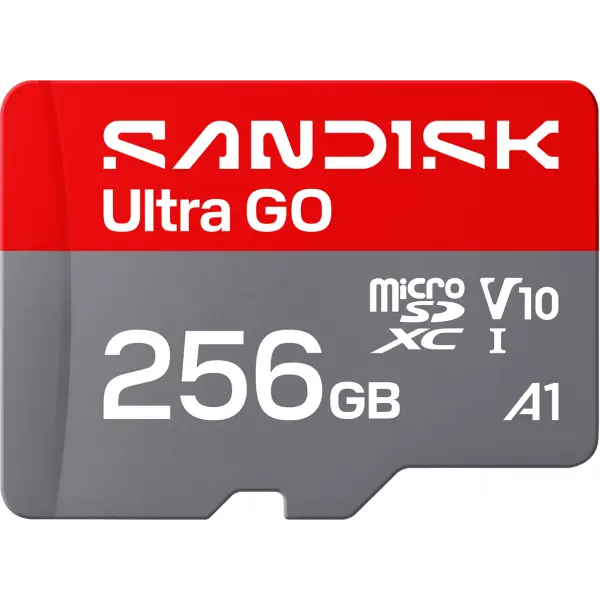 Card Memorie microSDXC SanDisk Ultra GO Android A1, 256Gb, Clasa 10 / UHS-1 U1 SDSQUGN-256G-GN6MN