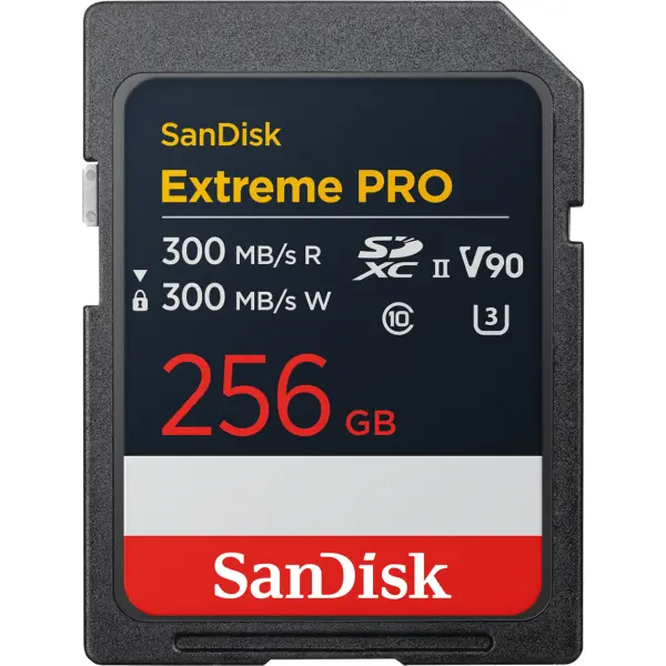 Card Memorie SDXC SanDisk Extreme Pro, 256Gb, Clasa 10 / UHS-2 U3 SDSDXDM-256G-GN4IN