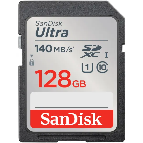 Card Memorie SDXC SanDisk Ultra, 128Gb, Clasa 10 / UHS-1 U1 SDSDUNB-128G-GN6IN