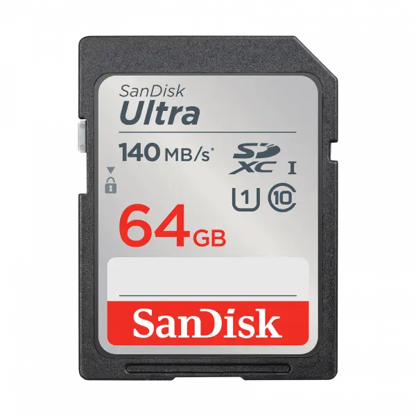 Card Memorie SDXC SanDisk Ultra, 64Gb, Clasa 10 / UHS-1 U1 SDSDUNB-064G-GN6IN