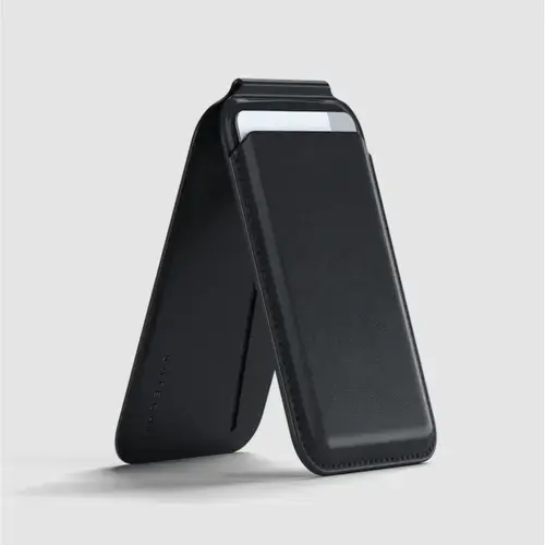Card pocket, Satechi, Vegan-Piele Magnetic, Negru